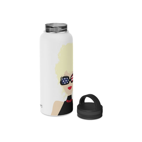Choo Choo Logo Chillin @ Choo's Stainless Steel Water Bottle, Handle Lid
