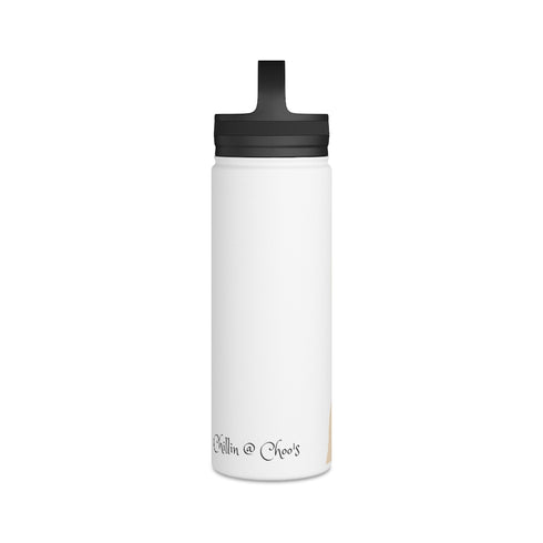 Choo Choo Logo Chillin @ Choo's Stainless Steel Water Bottle, Handle Lid