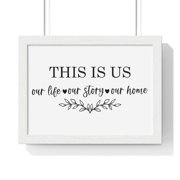 This Is Us Premium Framed Horizontal Poster