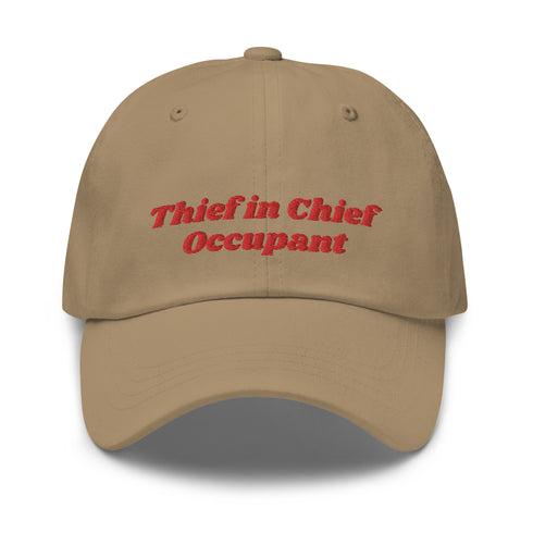 Thief in Chief Occupant Dad Hat Red Thread