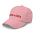 I ROCK in FAITH Dad Hat Red Thread