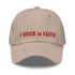 I ROCK in FAITH Dad Hat Red Thread