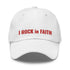 I ROCK in FAITH Dad Hat Red Thread