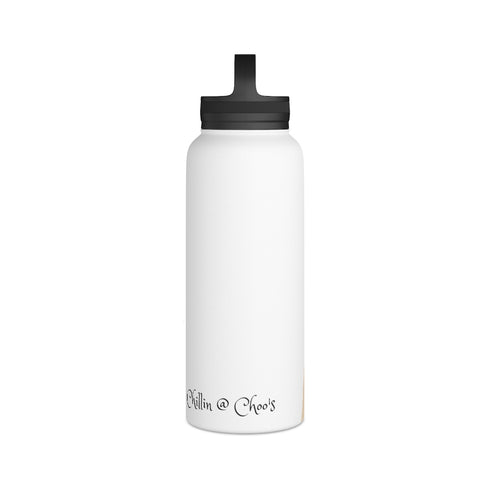 Choo Choo Logo Chillin @ Choo's Stainless Steel Water Bottle, Handle Lid