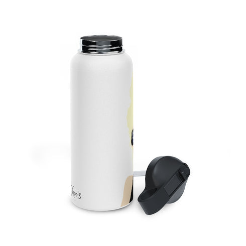 Choo Choo Logo Chillin @ Choo's Stainless Steel Water Bottle, Standard Lid