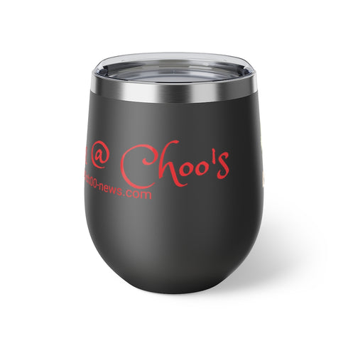 Choo Choo Logo Chillin @ Choo's Copper Vacuum Insulated Cup, 12oz