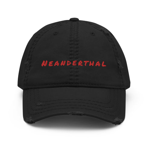 Neanderthal Red Thread Distressed Dad Hat