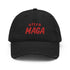 ultra MAGA Red Thread Chillin @ Choo's Distressed Dad Hat