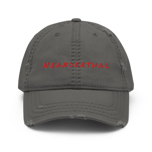 Neanderthal Red Thread Distressed Dad Hat