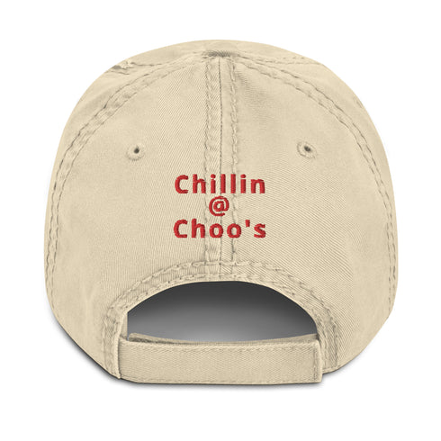 Happy FriYAY Chillin @ Choo's Beer Distressed Dad Hat