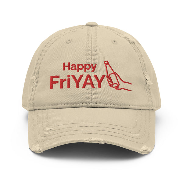 Happy FriYAY Chillin @ Choo's Beer Distressed Dad Hat