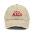 ultra MAGA Red Thread Chillin @ Choo's Distressed Dad Hat