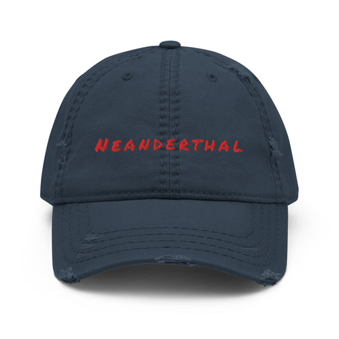 Neanderthal Red Thread Distressed Dad Hat