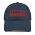 LET'S GO BRANDON Red Thread Distressed Dad Hat