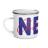 Choo Choo NEWS Logo Red/BlueEnamel Mug 12oz