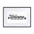 Welcome Hope You Like Dogs Matte Paper Framed Poster With Mat