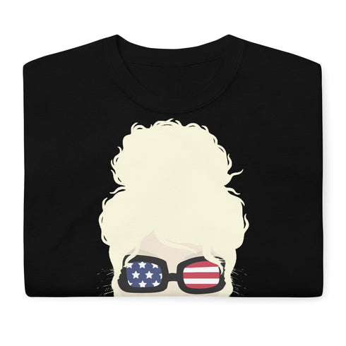 CCN Choo Choo left Sleeve URL Back Outside Label Short Sleeve T-Shirt B/W