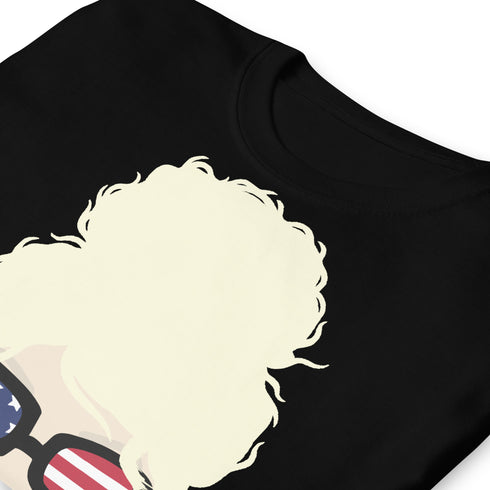 CCN Choo Choo left Sleeve URL Back Outside Label Short Sleeve T-Shirt B/W