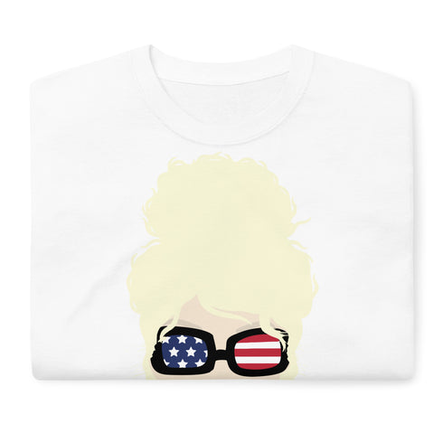 CCN Choo Choo left Sleeve URL Back Outside Label Short Sleeve T-Shirt B/W