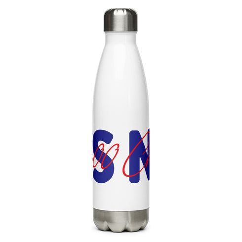 Choo Choo NEWS Logo Red/Blue Stainless Steel Water Bottle