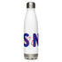 Choo Choo NEWS Logo Red/Blue Stainless Steel Water Bottle