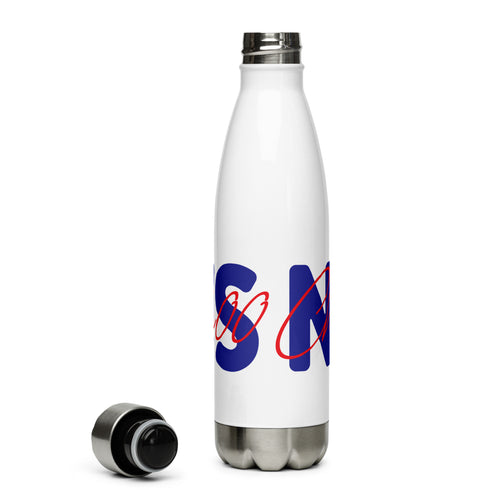 Choo Choo NEWS Logo Red/Blue Stainless Steel Water Bottle