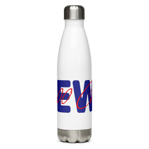 Choo Choo NEWS Logo Red/Blue Stainless Steel Water Bottle