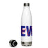 Choo Choo NEWS Logo Red/Blue Stainless Steel Water Bottle