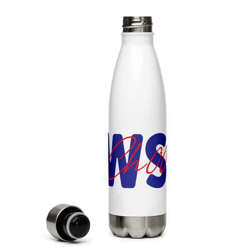 Choo Choo NEWS Logo Red/Blue Stainless Steel Water Bottle
