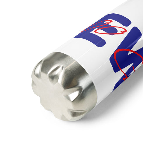 Choo Choo NEWS Logo Red/Blue Stainless Steel Water Bottle