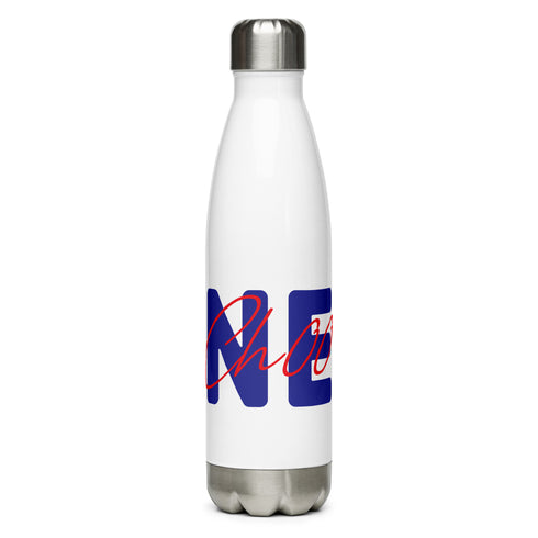 Choo Choo NEWS Logo Red/Blue Stainless Steel Water Bottle