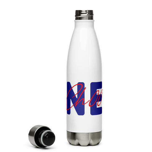 Choo Choo NEWS Logo Red/Blue Stainless Steel Water Bottle