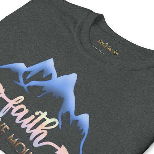 Faith Can Move Mountains Print Short-Sleeve Unisex T-Shirt
