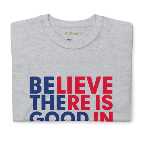 Be The Good Red & Blue Print Short Sleeve Unisex TShirt