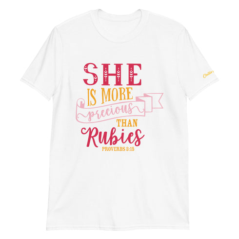 Proverbs 3:15 She is more precious... Chillin @ Choo's 2 Short-Sleeve Unisex T-Shirt