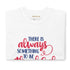 There Is Always Something To Be Thankful For Red & Blue Print Short Sleeve Unisex TShirt