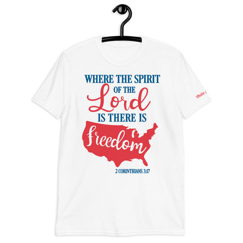 2 Corinthians 3:17 Spirit Of The Lord Freedom Chillin @ Choo's 1 Short-Sleeve Unisex T-Shirt