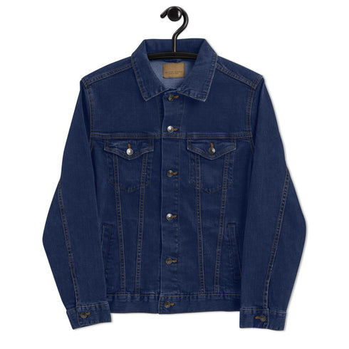 Choo Choo News Red/White Thread Unisex Denim Jacket