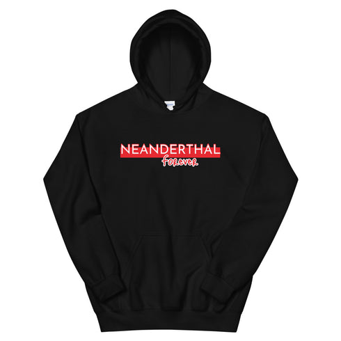 Neanderthal Forever Black Unisex Hoodie