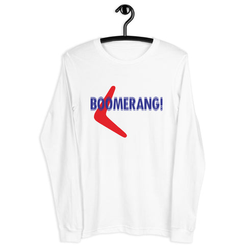 BOOMERANG! Red/Blue Unisex Long Sleeve Tee