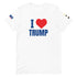 I heart TRUMP White Short-Sleeve Unisex T-Shirt
