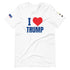 I heart TRUMP White Short-Sleeve Unisex T-Shirt