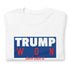 TRUMP WON deal with it CCLogo, Back Label, URL Sleeve White Mens Short Sleeve T-Shirt