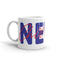 Choo Choo NEWS Logo Red/Blue White Glossy Mug 11oz