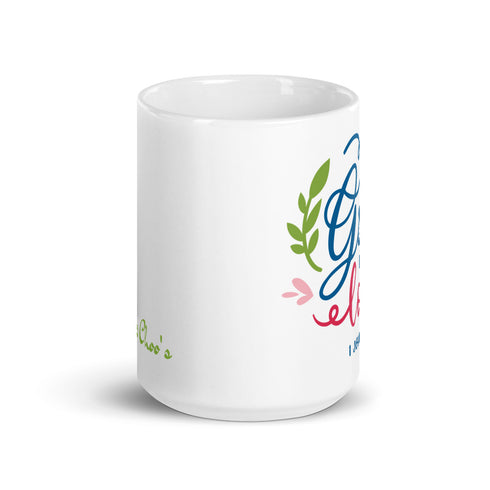 1 john 4:8 God Is Love Chillin @ Choo's 15oz White Glossy Mug