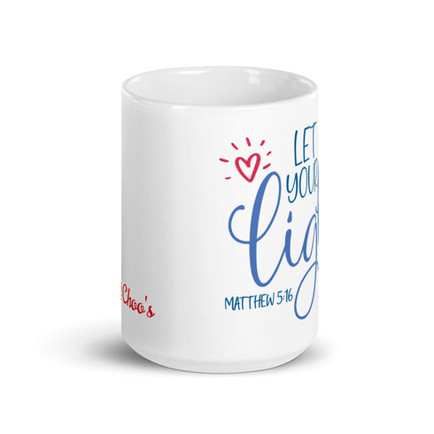 Matthew 5:16 Let Your Light Shine Chillin @ Choo's 15oz White Glossy Mug