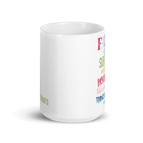 Faith Is... Hebrews 11:1 Chillin @ Choo's 15oz White Glossy Mug
