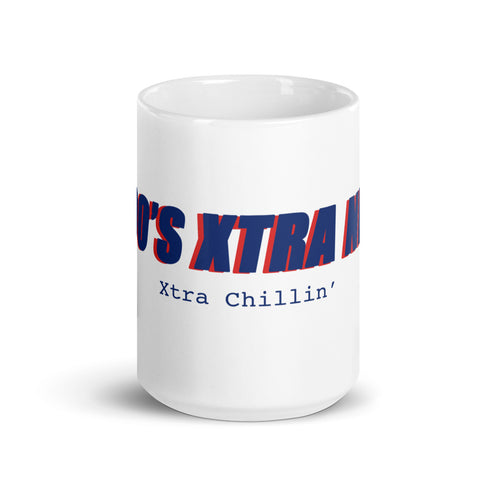 CH00'S XTRA NEWS Chillin @ Choo's 15oz White Glossy Mug