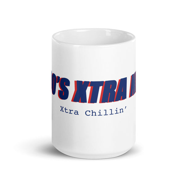 CH00'S XTRA NEWS Chillin @ Choo's 15oz White Glossy Mug