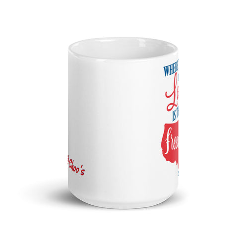 2 Corinthians 3:17 Spirit Of The Lord Freedom Chillin @ Choo's 15oz White Glossy Mug